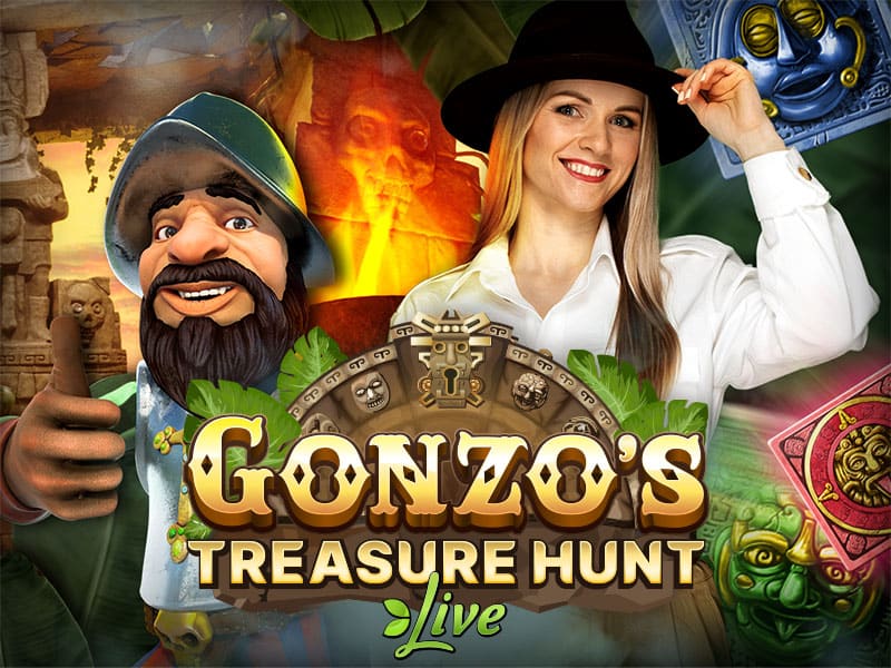 Gonzo's Treasure Hunt live slot game